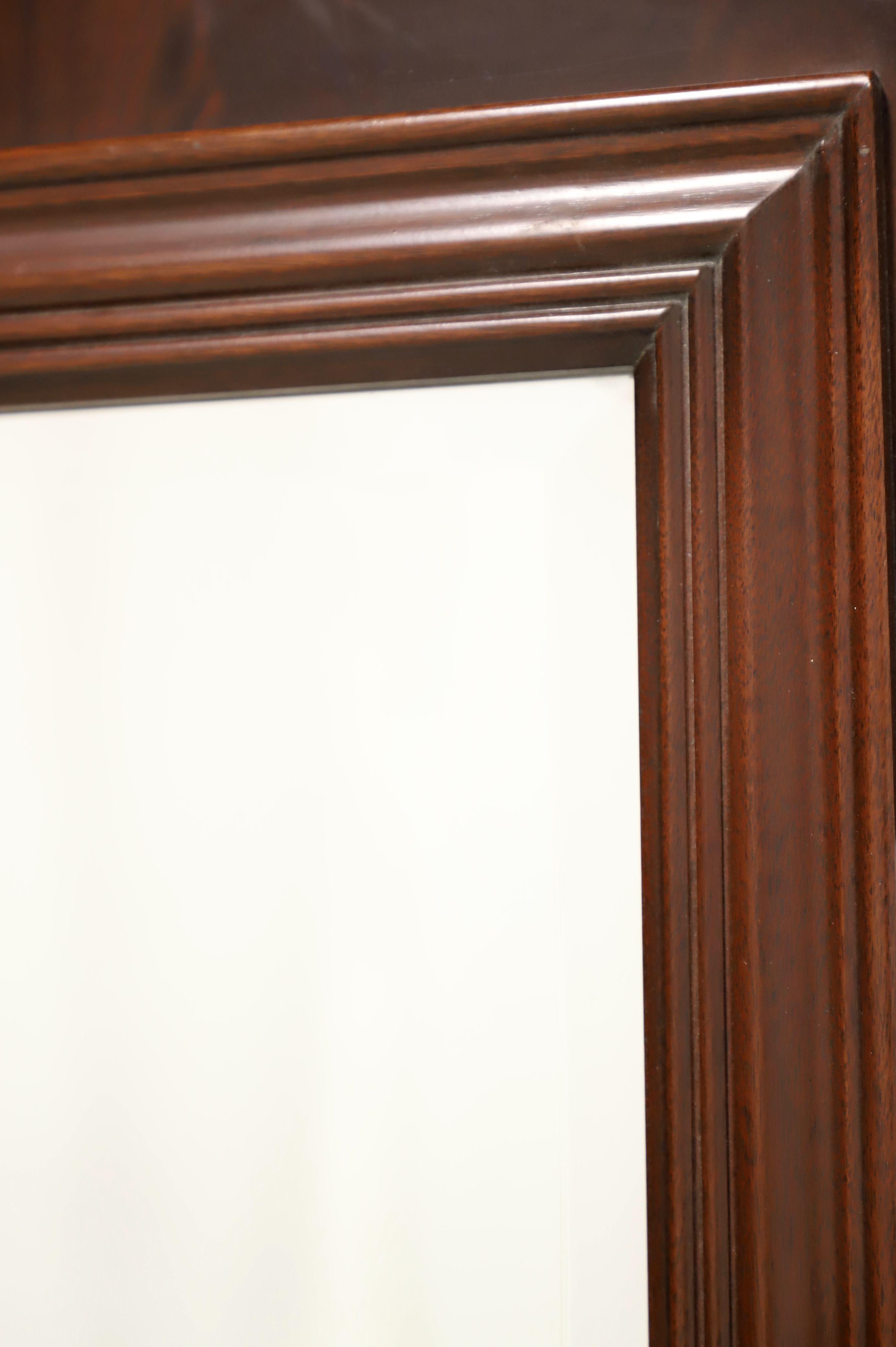COUNCILL CRAFTSMEN Mahogany Chippendale Style Beveled Wall Mirror For Sale 1