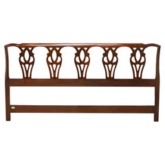 COUNCILL CRAFTSMEN Mahogany Chippendale Style King Size Headboard
