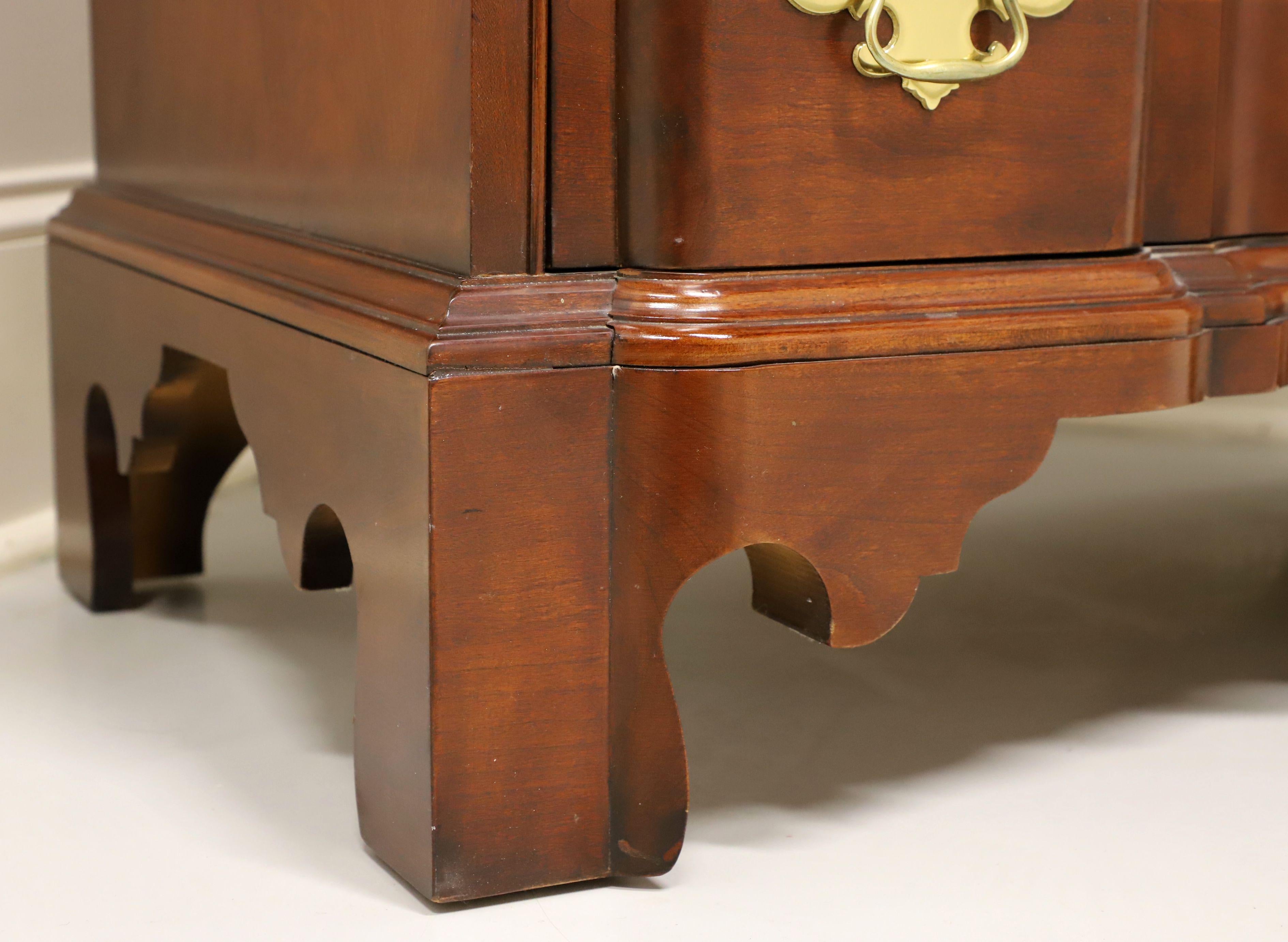 COUNCILL CRAFTSMEN Solid Cherry Chippendale Block Front Chest 2