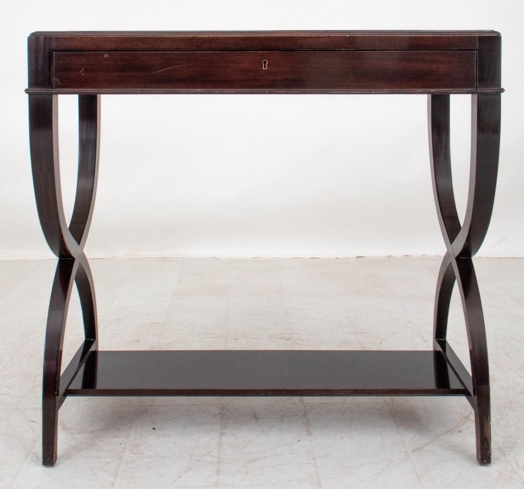 Councill Empire Style Mahogany Table, 20th century, signed 