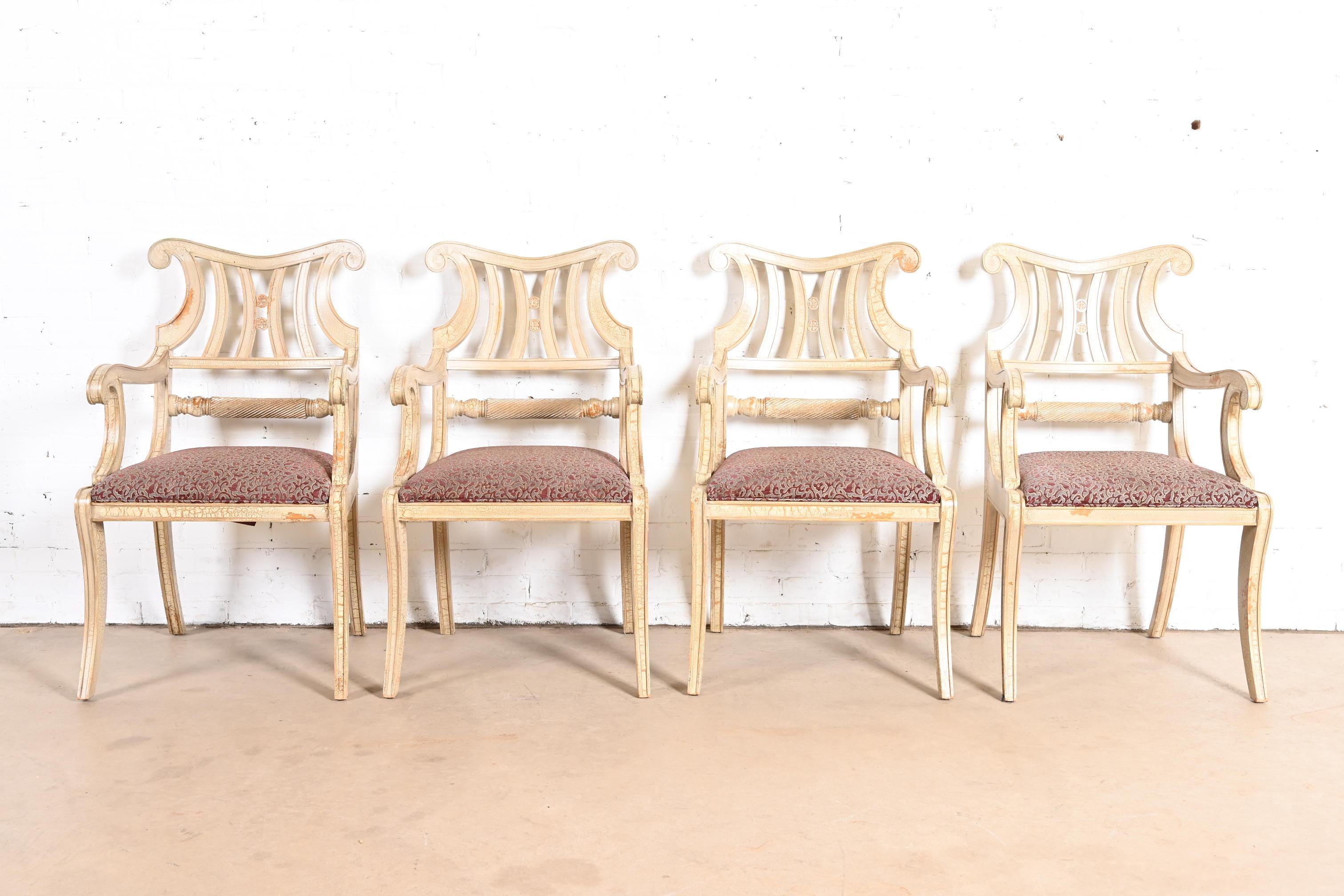 Georgien Fauteuils de salle à manger Régence française Councill Furniture, ensemble de quatre en vente