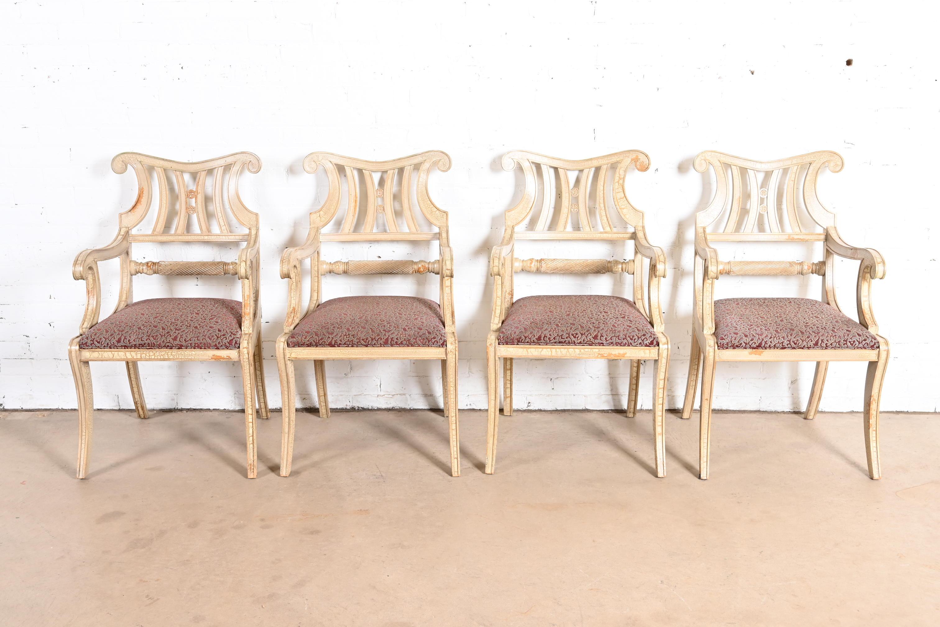 Américain Fauteuils de salle à manger Régence française Councill Furniture, ensemble de quatre en vente
