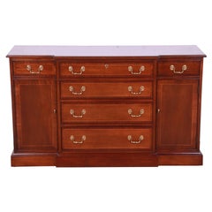 Councill Furniture Georgianisches Sideboard aus Mahagoni mit gebänderter Vorderseite