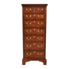 Councill Furniture Cassapanca o Semainier in mogano a fasce georgiano