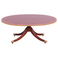 Councill Furniture, Couchtisch aus georgianischem Mahagoni mit Bändern, neu lackiert