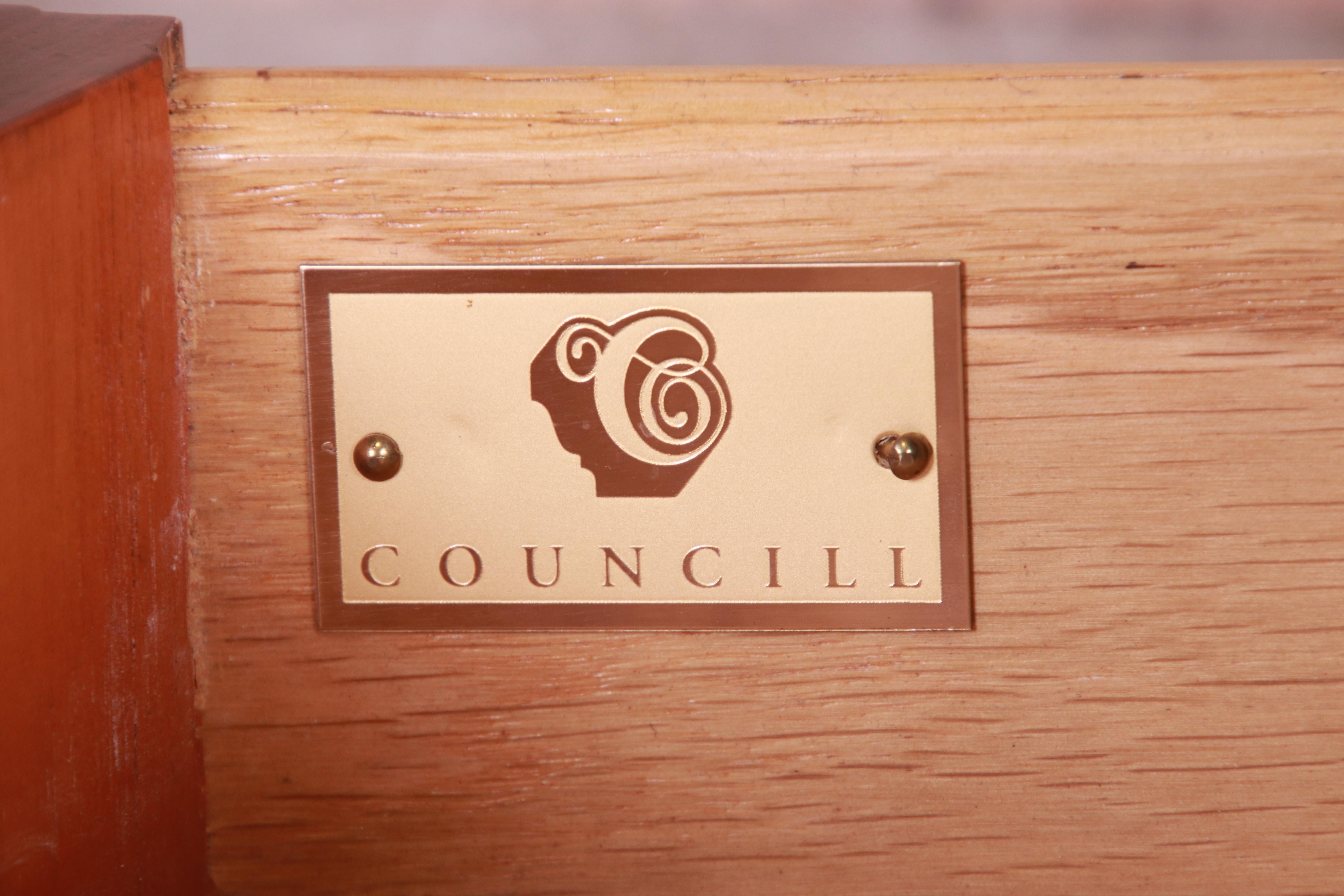 Councill Furniture Inlaid Mahogany Drop-Leaf Pembroke Side Table 10