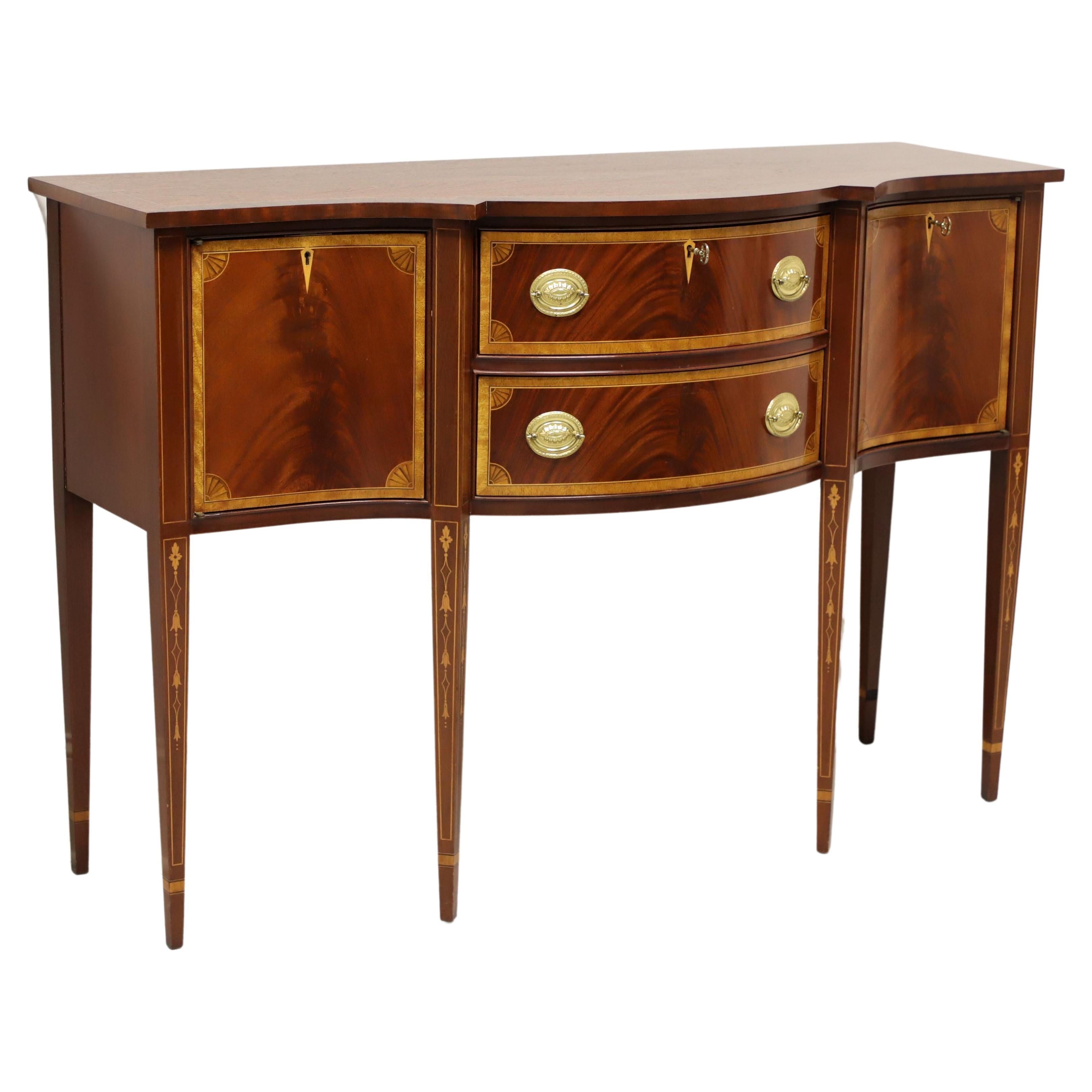 COUNCILL Inlaid Flame Mahogany Hepplewhite Sideboard