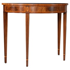 Table console en acajou marqueté Councill