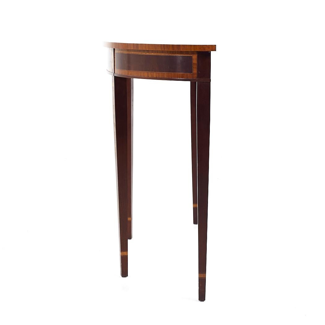 American Councill Mahogany Inlaid Traditional Console Table For Sale