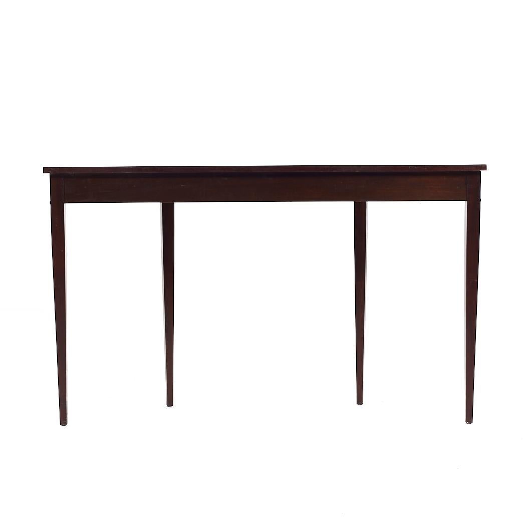 Councill Mahogany Inlaid Traditional Console Table In Good Condition For Sale In Countryside, IL
