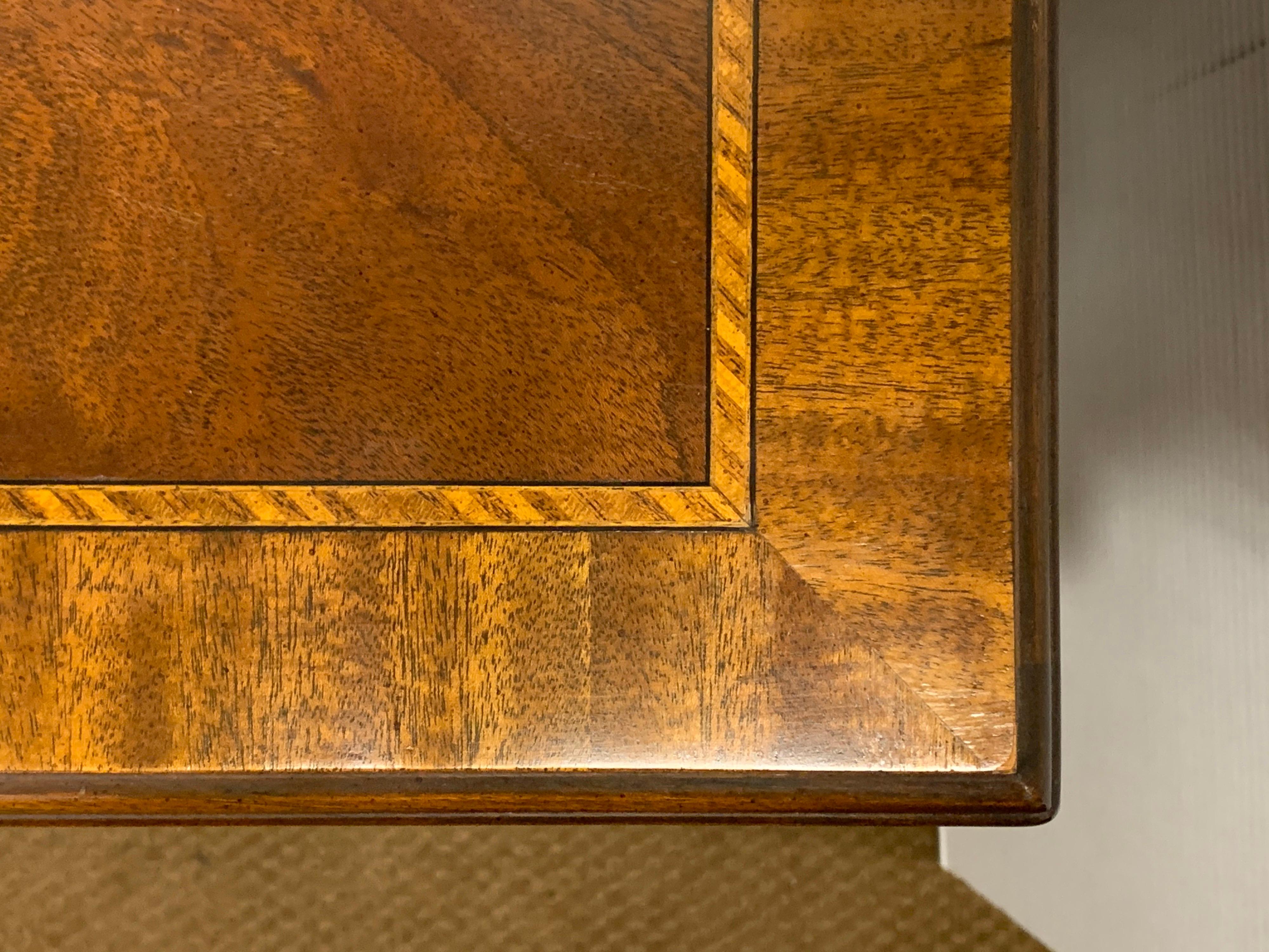 Late 20th Century Councill Mahogany Inlay Lowboy Server Table