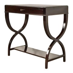 Councill Modern Regency Dark Mahogany Writing Desk or Console Table