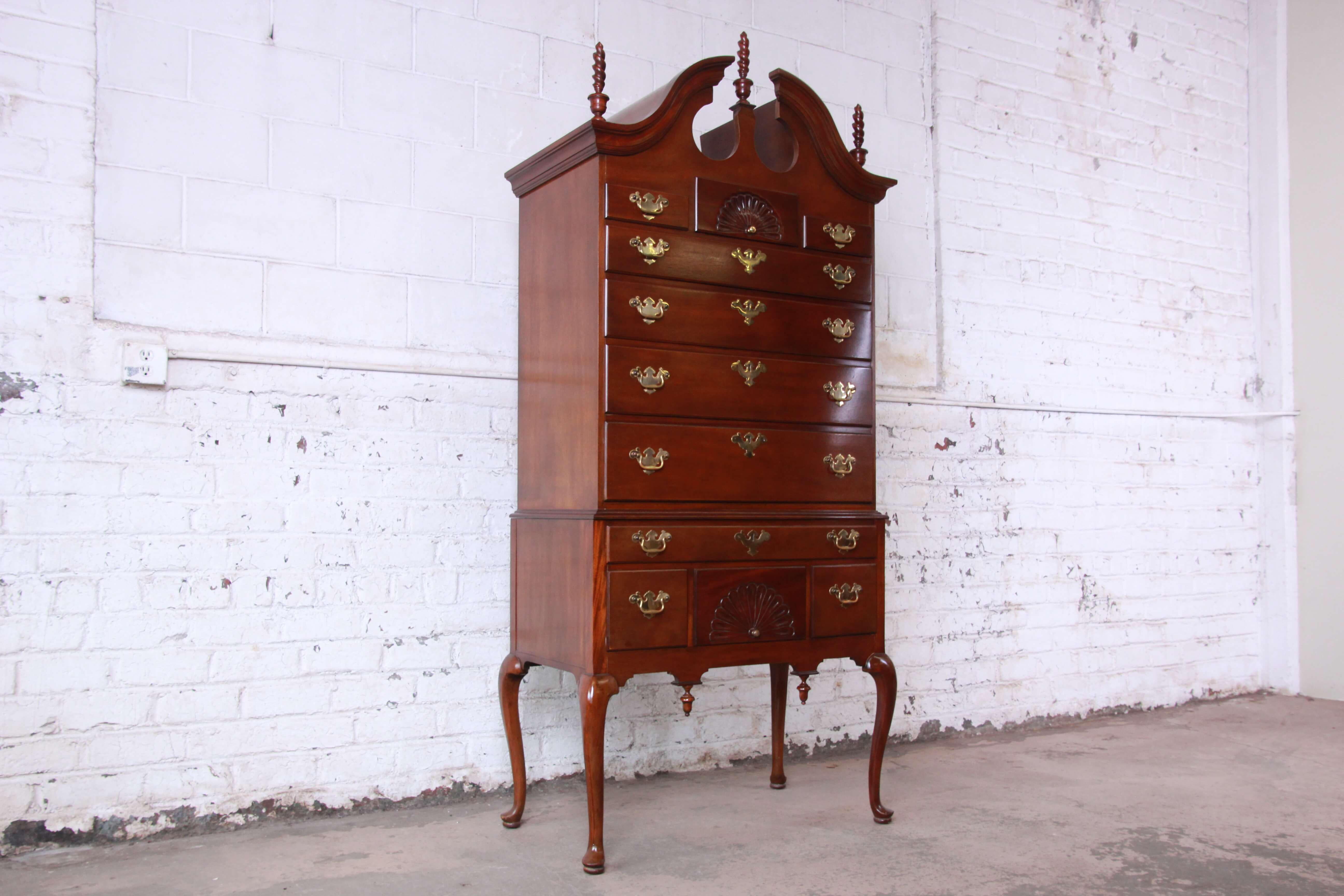 queen anne highboy dresser