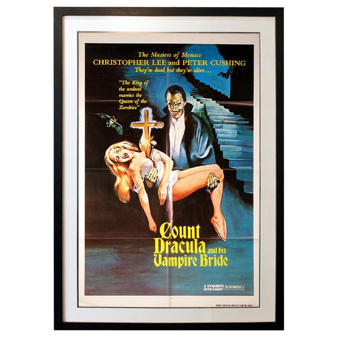 "Count Dracula and his Vampire Bride" '1973' Poster For Sale