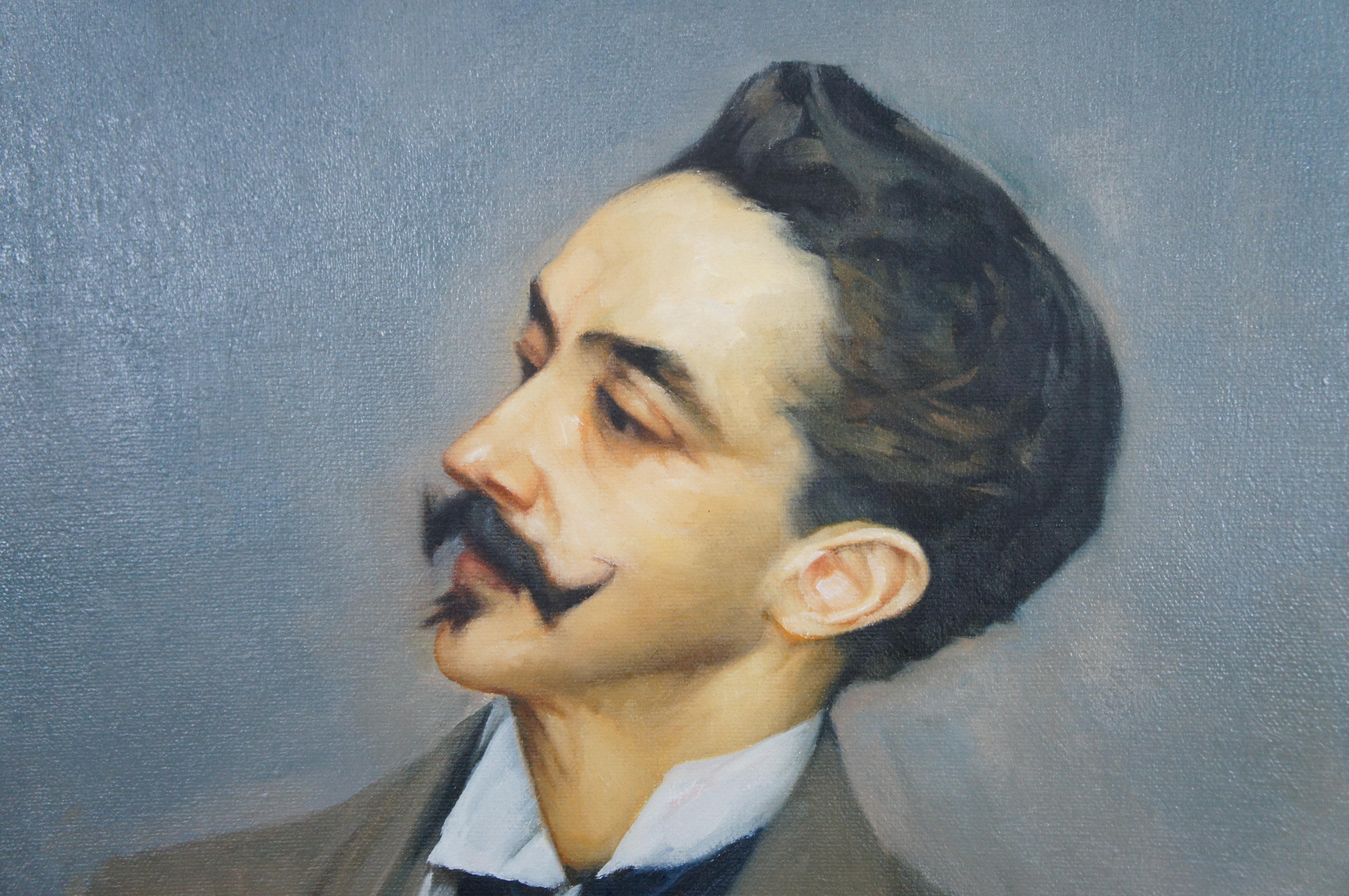 Count Robert de Montesquiou After Giovanni Boldini Seated Man Portrait Painting 2