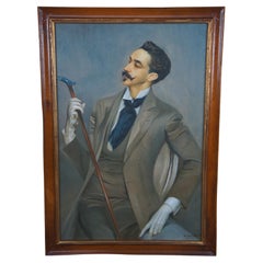 Count Robert de Montesquiou After Giovanni Boldini Seated Man Portrait Painting