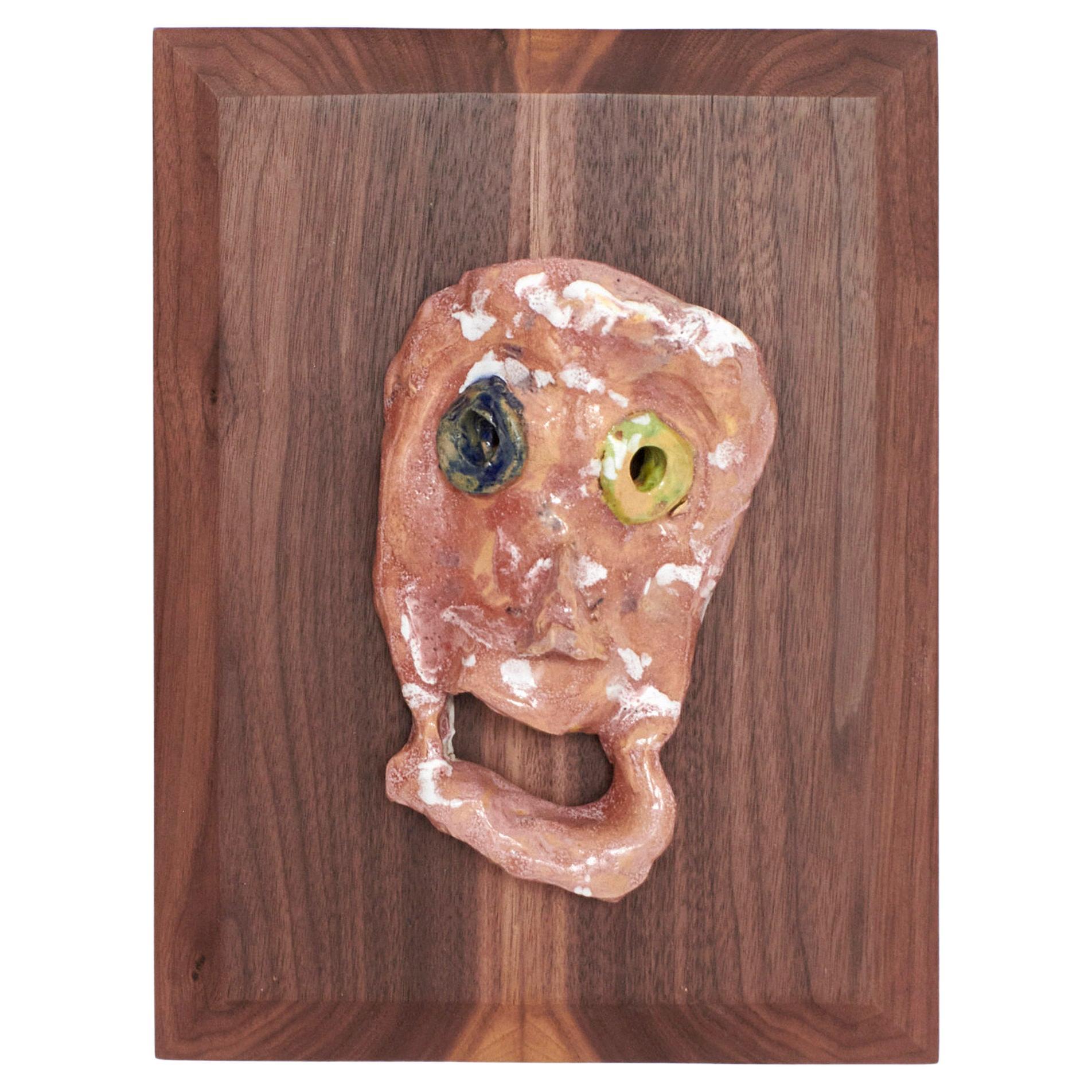 Maschera Countenance o CARA in ceramica di Tom R Porter in vendita