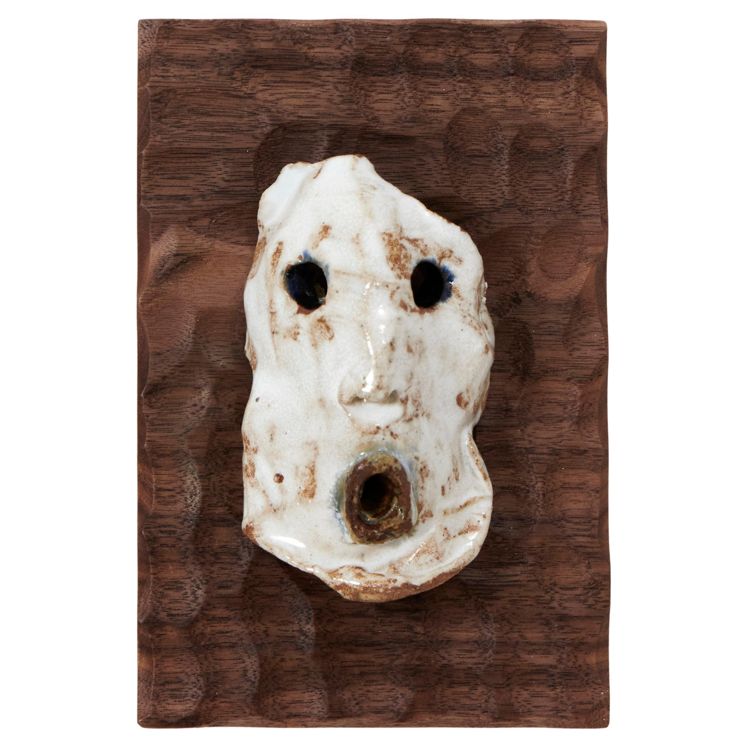 Maschera Countenance o CARA in ceramica di Tom R Porter in vendita