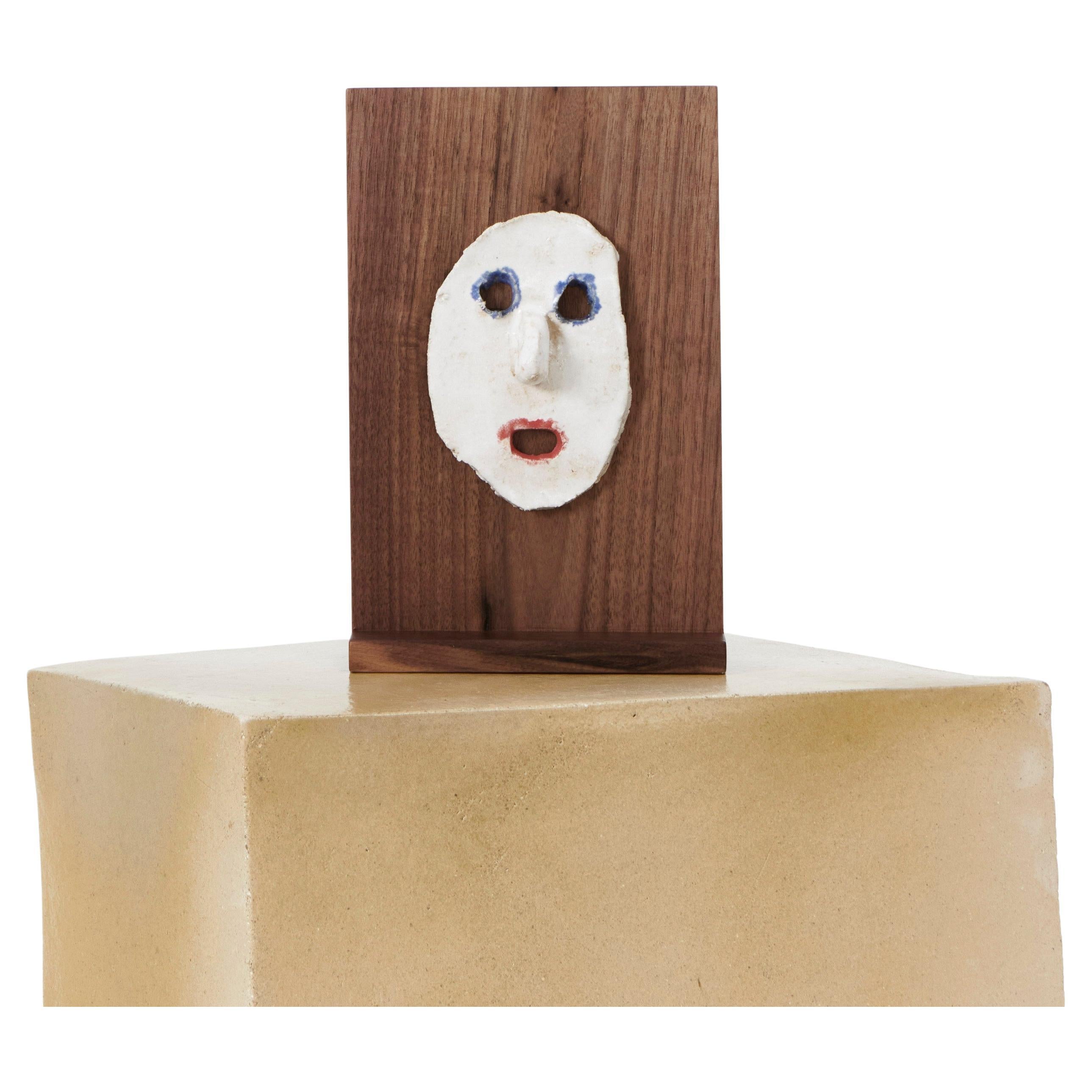Maschera Countenance o CARA in ceramica di Tom R Porter in vendita