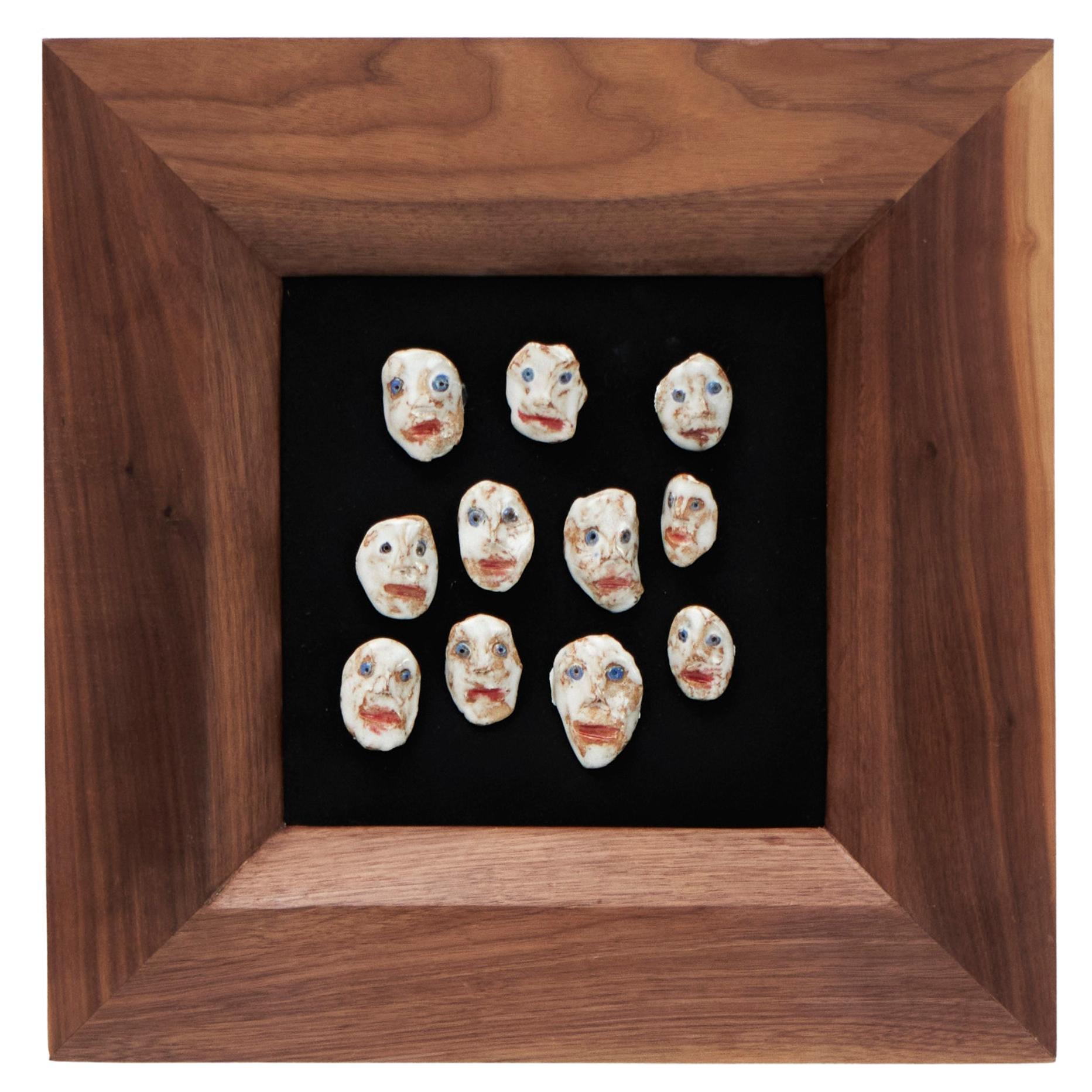 Maschera Countenance o CARA in ceramica di Tom R Porter in vendita