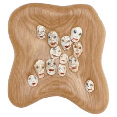 Maschere in ceramica Countenance o CARA di Tom R Porter
