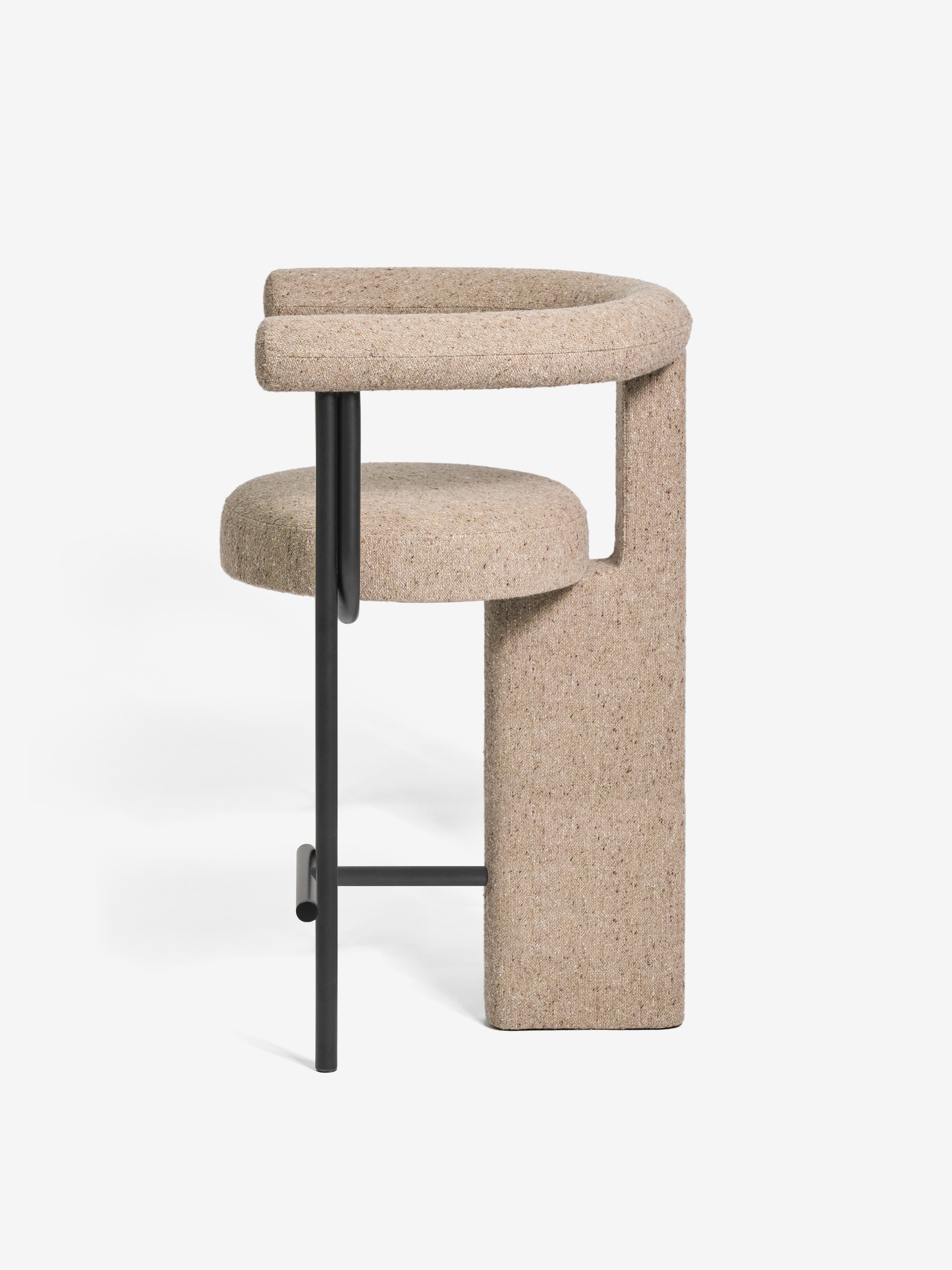 Theken- und Barhocker mit gepolstertem Sitz - Balance (Stahl) im Angebot