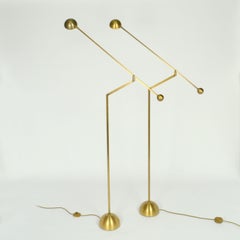 Counter Balance Chrome Floor Lamps