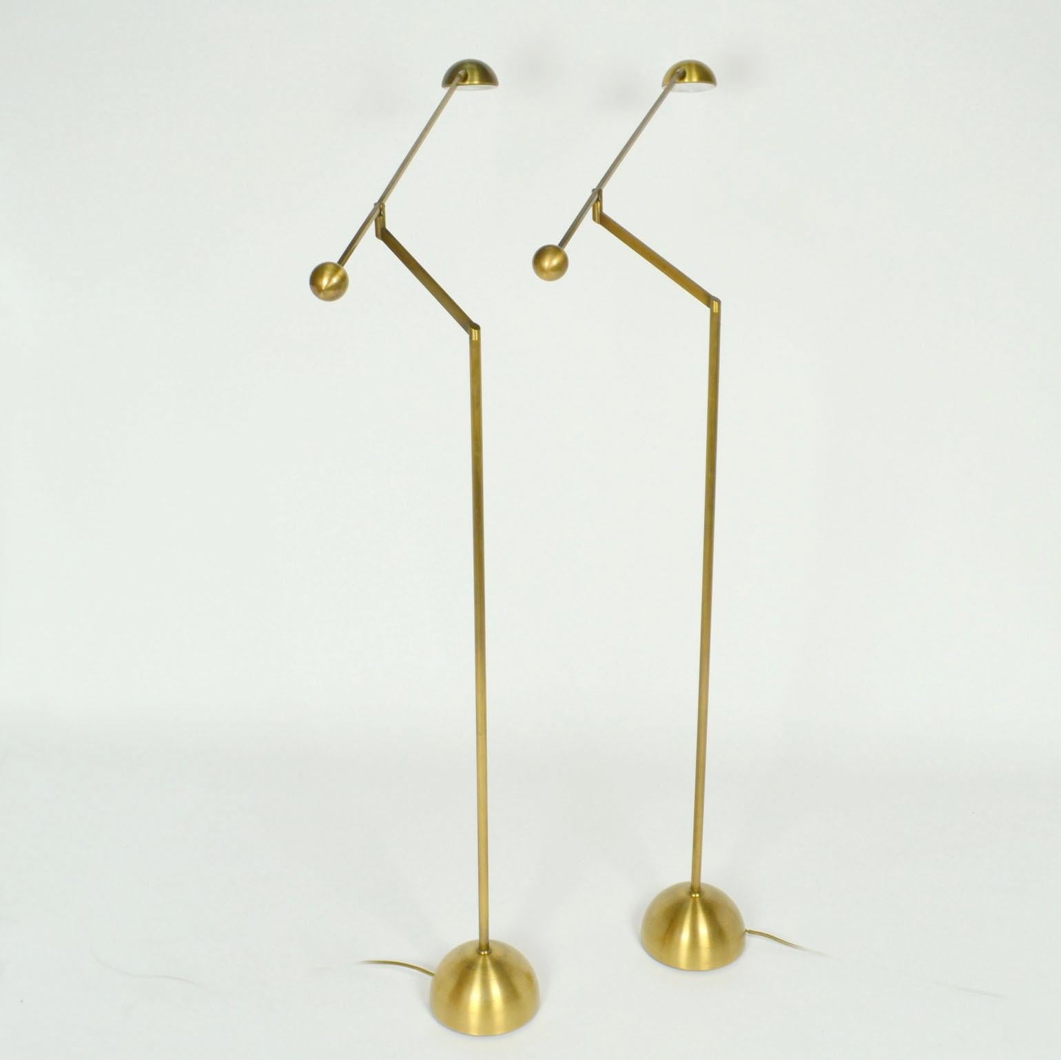 Mid-Century Modern Counter Balance Chrome Floor Lamp For Sale