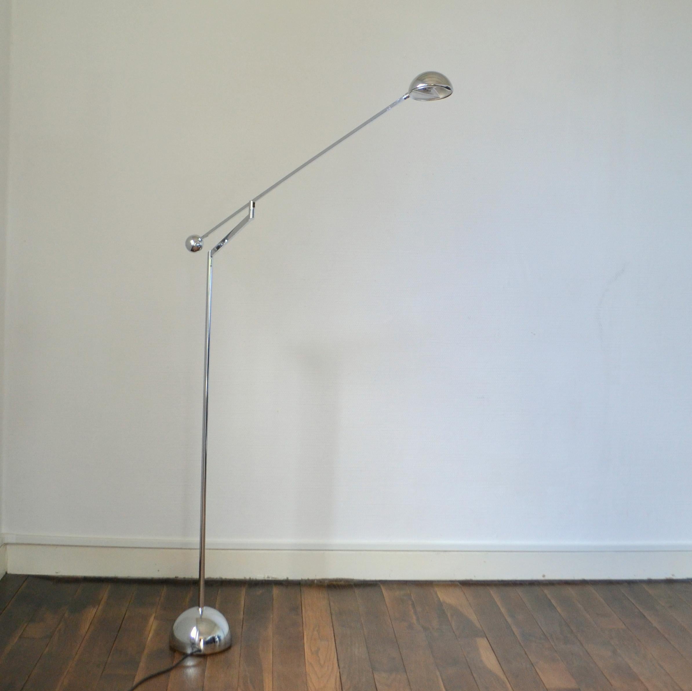 Counter Balance Chrome Floor Lamp 1