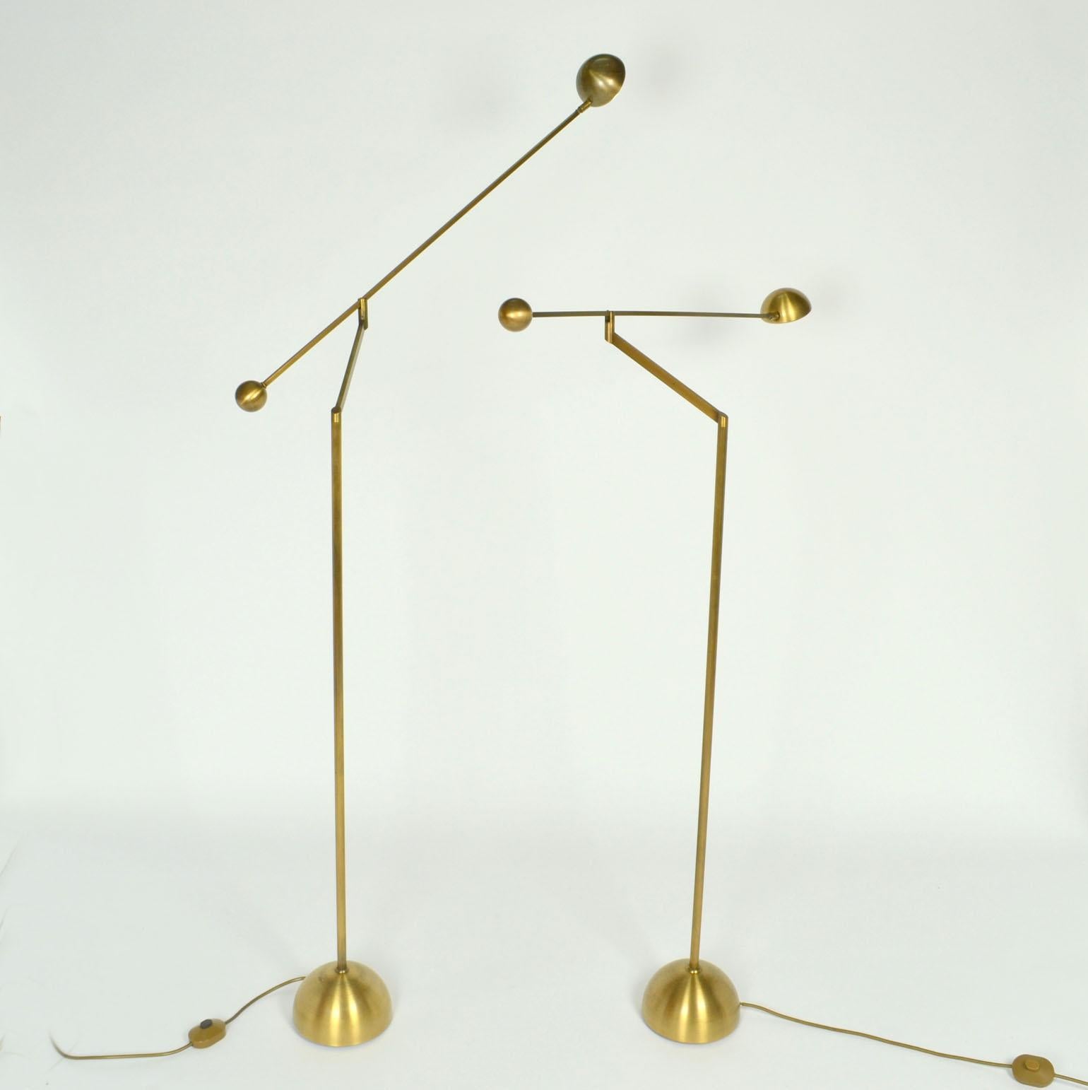 Counter Balance Chrome Floor Lamp For Sale 1