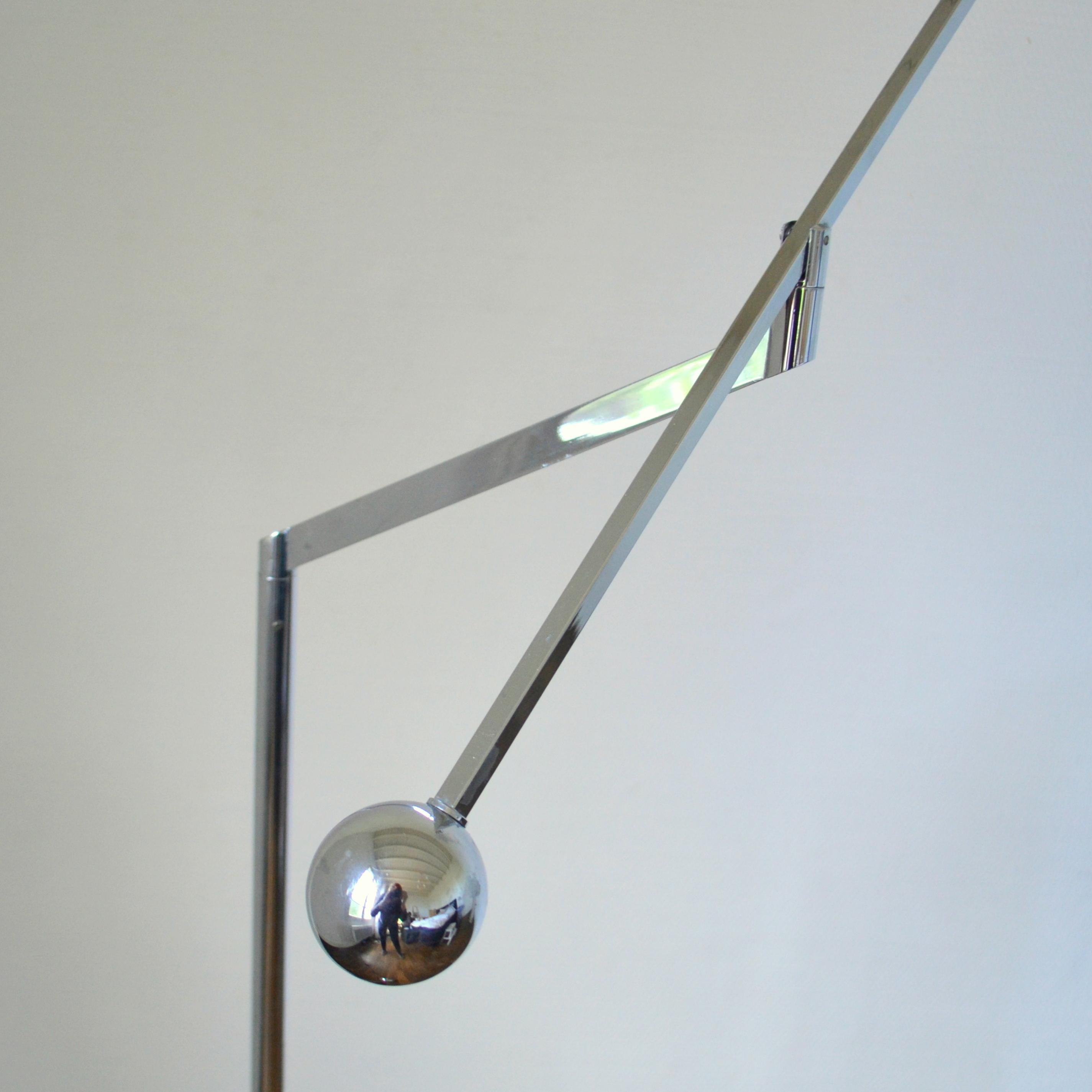 Counter Balance Chrome Floor Lamp 4