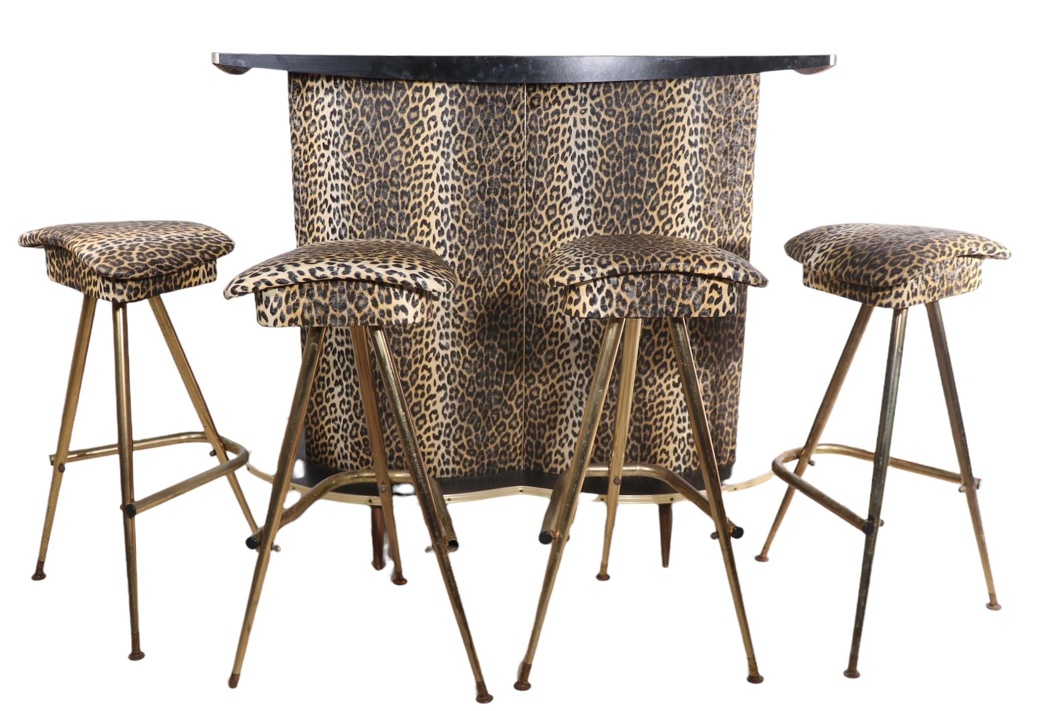 cheetah bar stools