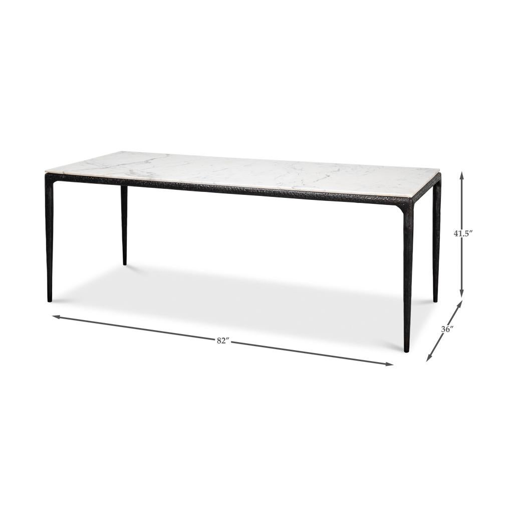 Counter Height Marble Dining Table 4