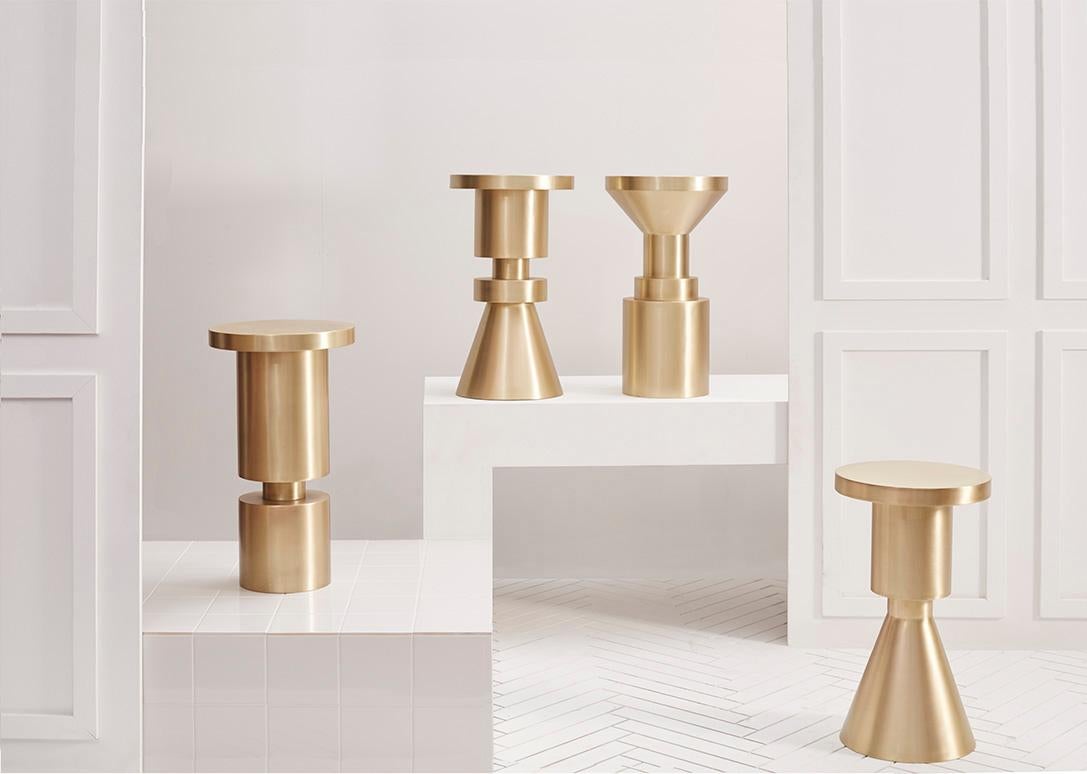 American Anna Karlin Counter Height Chess Stool, Shape C