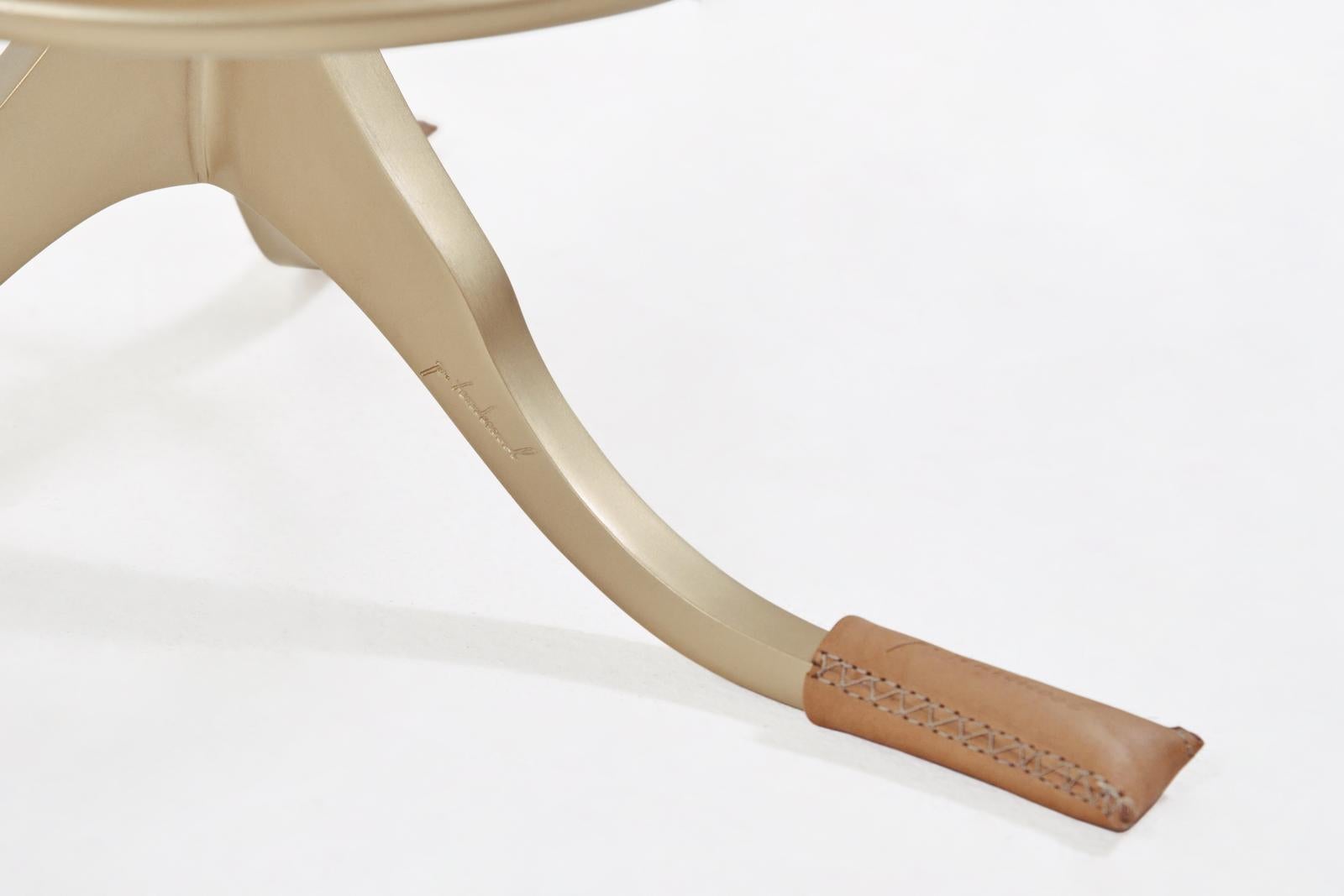 Counter-Height Swivel Chairs with Footrest Ring 'Marron Glacé', by P. Tendercool In New Condition In Bangkok, TH