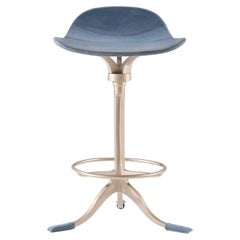 Counter-Height Swivel Stool with Footrest Ring 'Paris Plage', by P. Tendercool