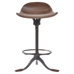 Counter-Height Swivel Stool with Footrest Ring 'Truffe', by P. Tendercool