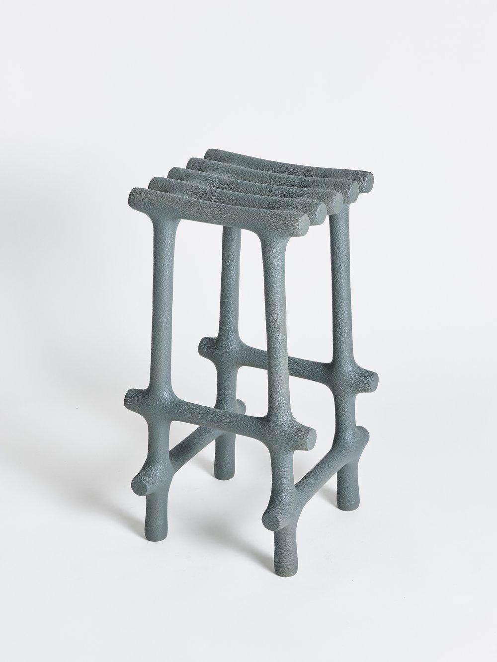 Sgabello da banco in edizione limitata in sabbia e nylon di Hot Wire extension in vendita 4