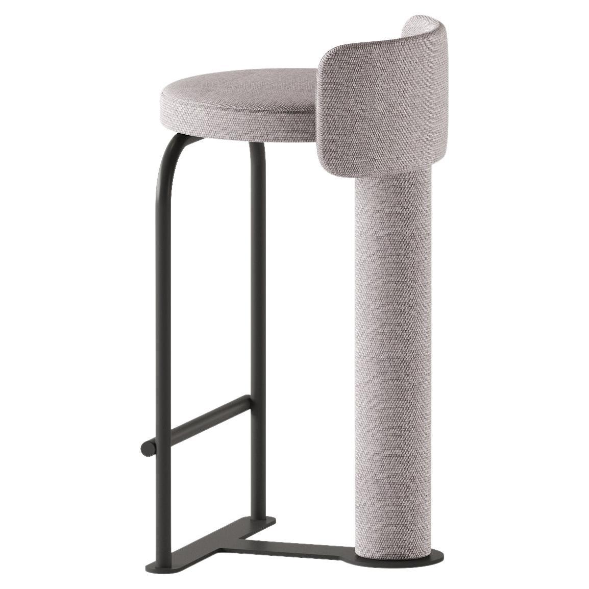 Counter Stool Fox by Woo in Grey colour by Fabric Admiral For Sale