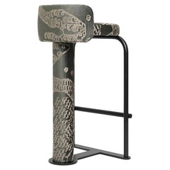 Tabouret de comptoir renard en tissu Dedar Tiger Mountain 003