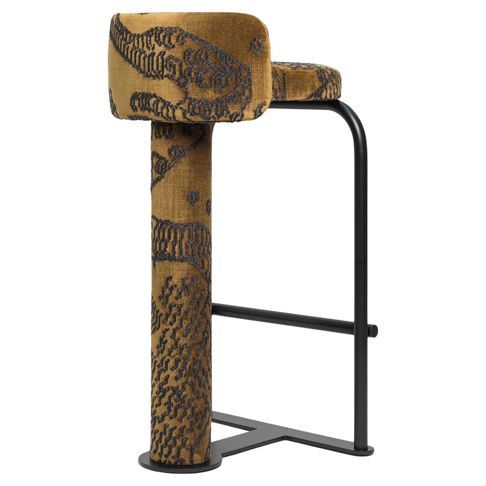 Counter Stool Fox in Fabric Dedar Tiger Mountain 002