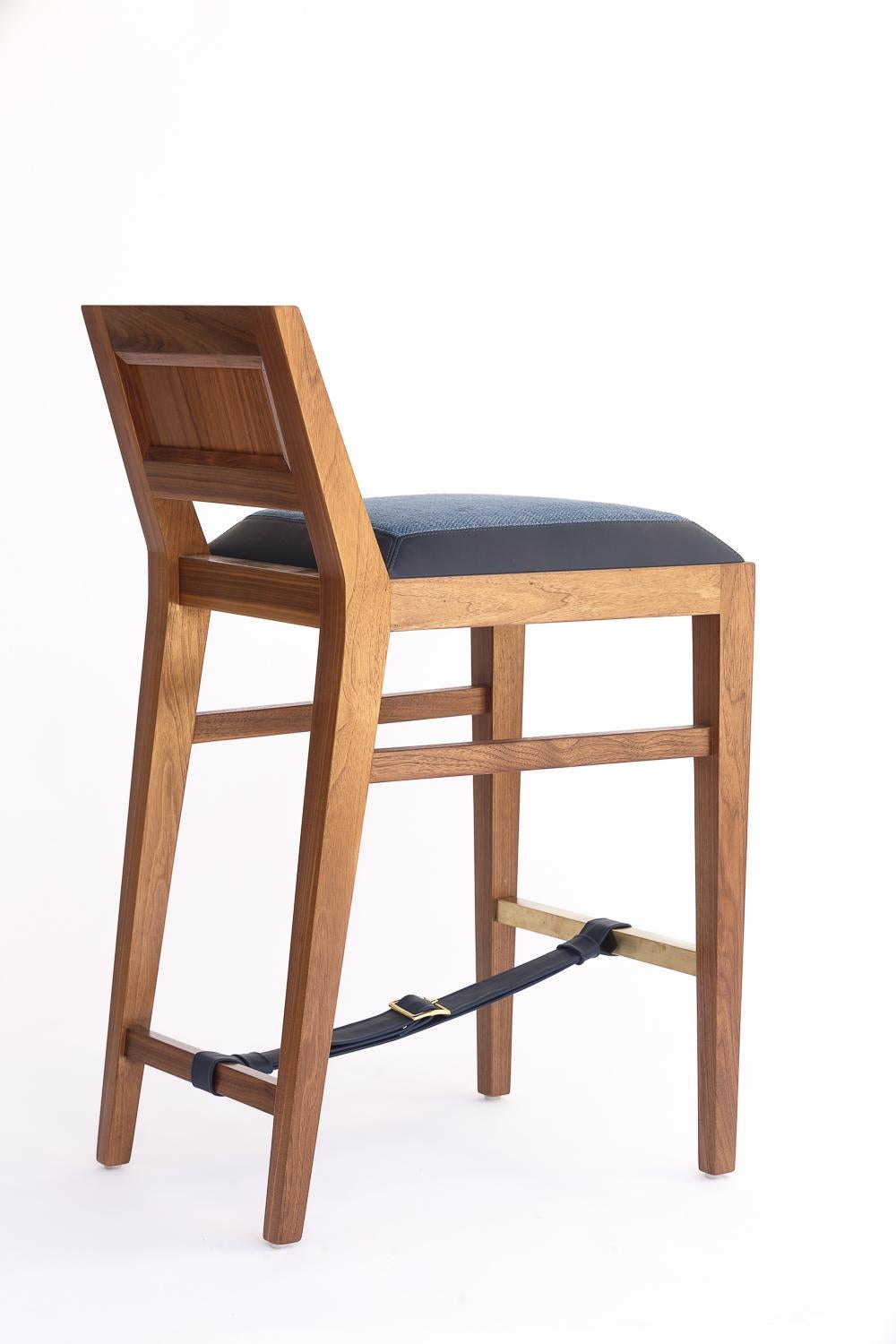 walnut counter stools with backs