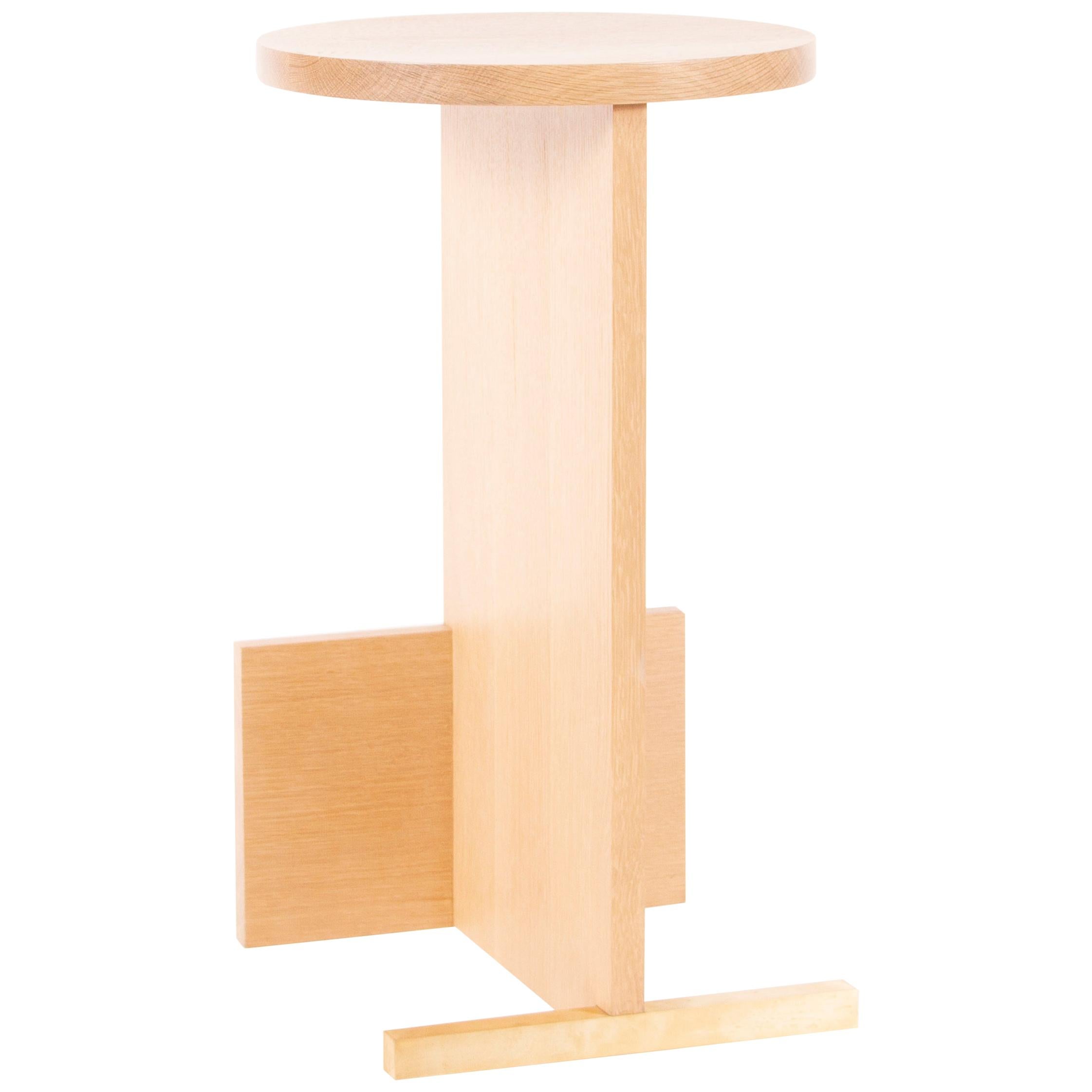 A minimal, timeless counter stool in solid white oak with a brass base detail. This stool can be made for counter or bar height.

Materials: White oak, brass

Also available in: Walnut, ash, maple, black-stained ash, red oak.


Designed and