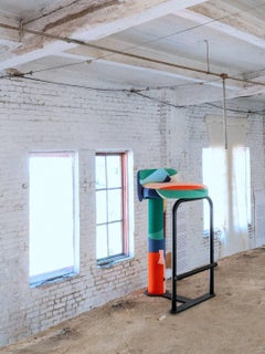 Sgabello da banco con rivestimento geometrico in edizione limitata per bar e cucina - Fox