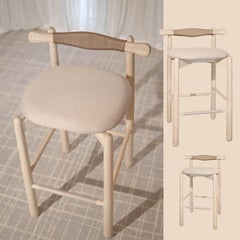 Counter Stools Uçá.Solid wood, available for immediate delivery