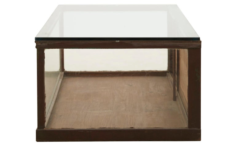 Counter Top Glass Display Case With Wooden Frame For At 1stdibs American Counter Top Glass Display Case With Wooden Frame For