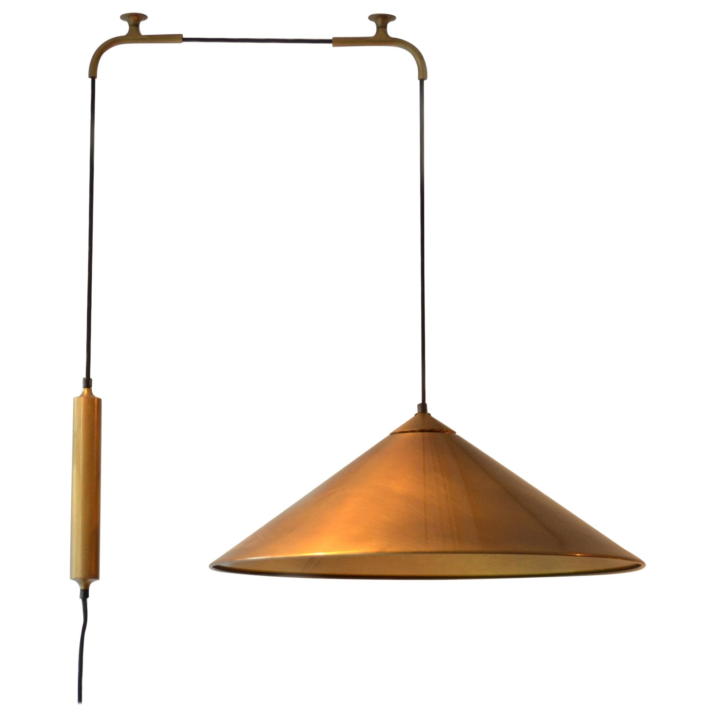 Counterbalance Brass Pendant 'Keos' Elongated Side Weight by Florian Schulz