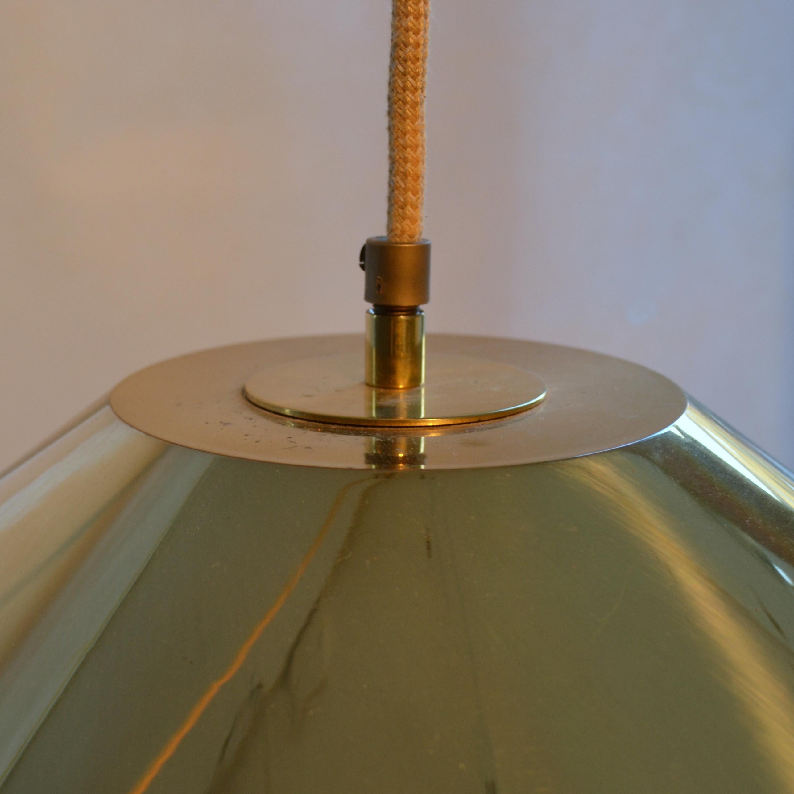 Counterbalance Brass Pendant 'Keos' with Side Weight by Florian Schulz 1
