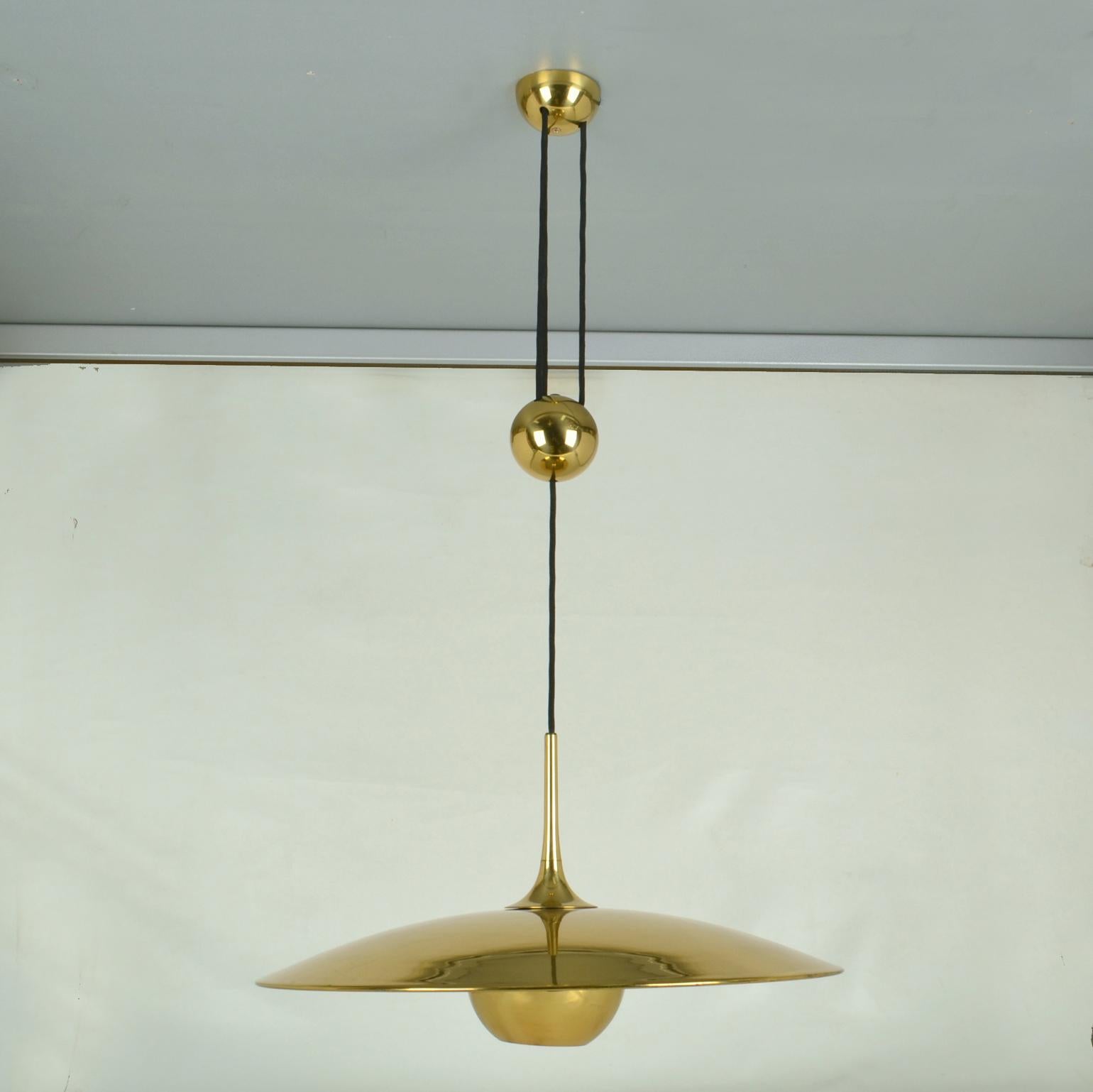 Late 20th Century Counterbalance Brass Pendant Onos 55 by Florian Schulz