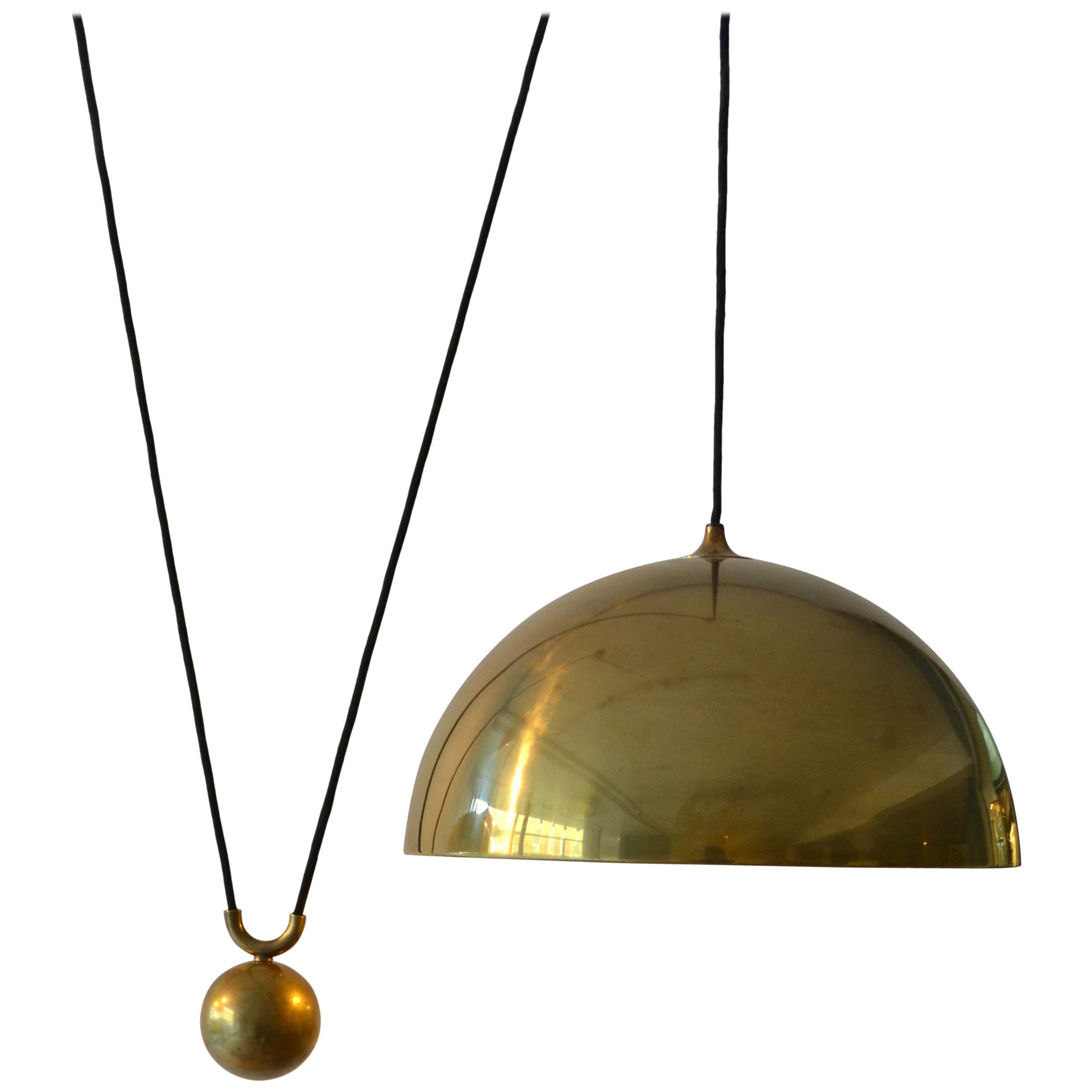 Counterbalance Brass Pendant 'Posa' Side Weight by Florian Schulz